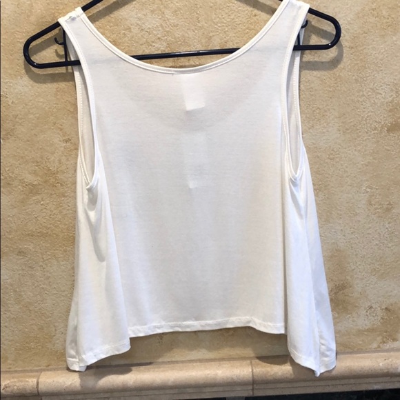 ELLA FANTASIA CALIFORNIA CROP TOP NWT PALM TREES SIZE S - Picture 7 of 13